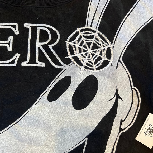 NWT Disney Tim Burtons Nightmare Before Christmas Zero Sweatshirt SZ M - Picture 4 of 6